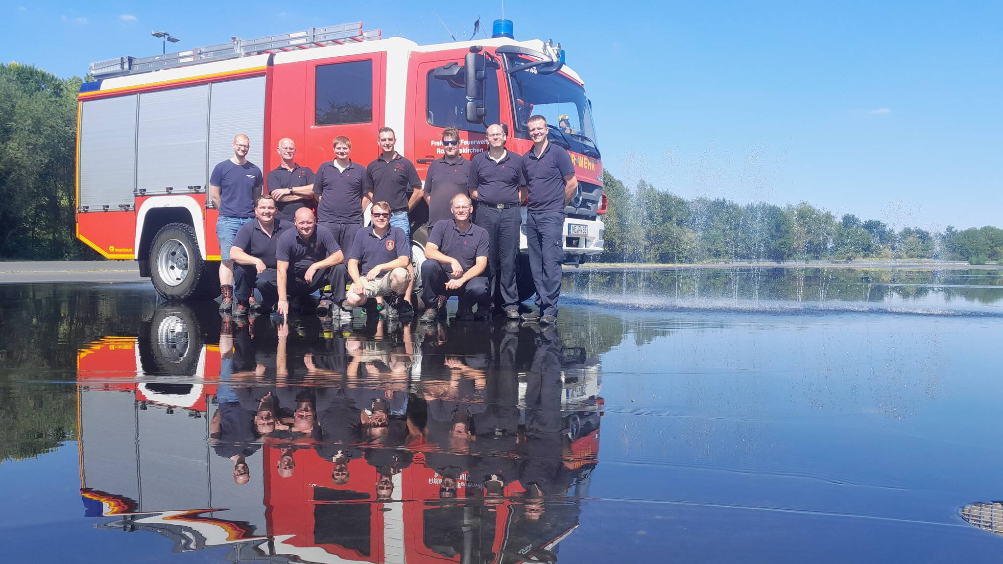 Mitglieder der Freiwilligen Feuerwehr trainierten für