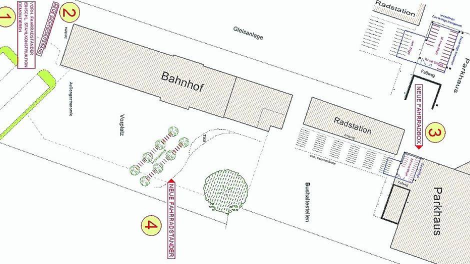 Kaiser präsentiert Lösungsvorschlag für den Bahnhof: Brachfläche im Parkhaus für die Fahrräder nutzen!