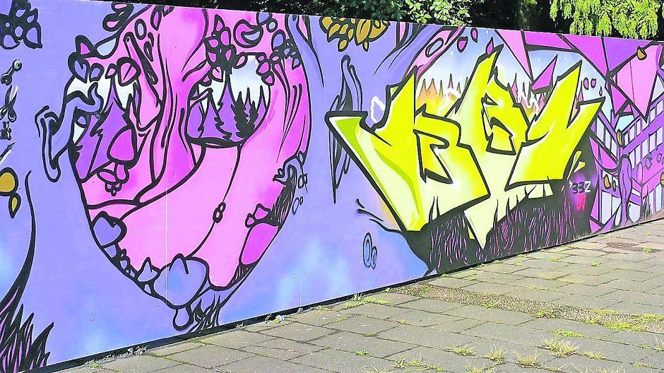 Schades Grafitti-Wand soll Schüler zum legalen Sprayen ermutigen