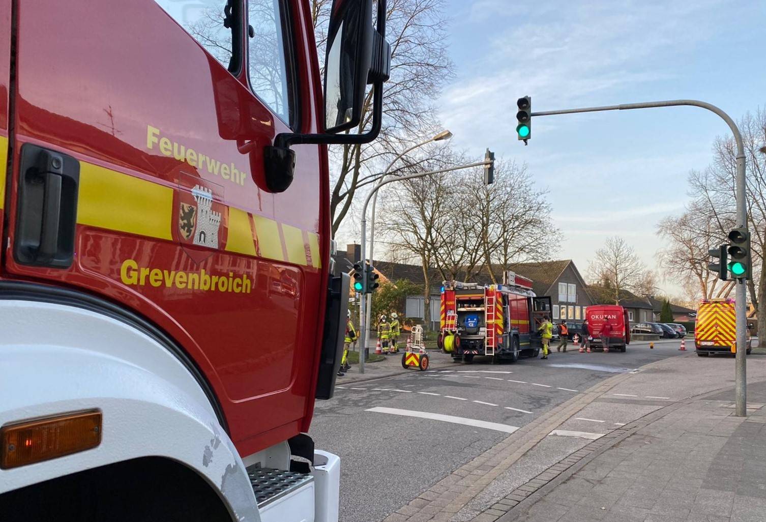  Die Feuerwehr wurde zu einem ungewöhnlichen Einsatz gerufen.  Foto: FW GV 