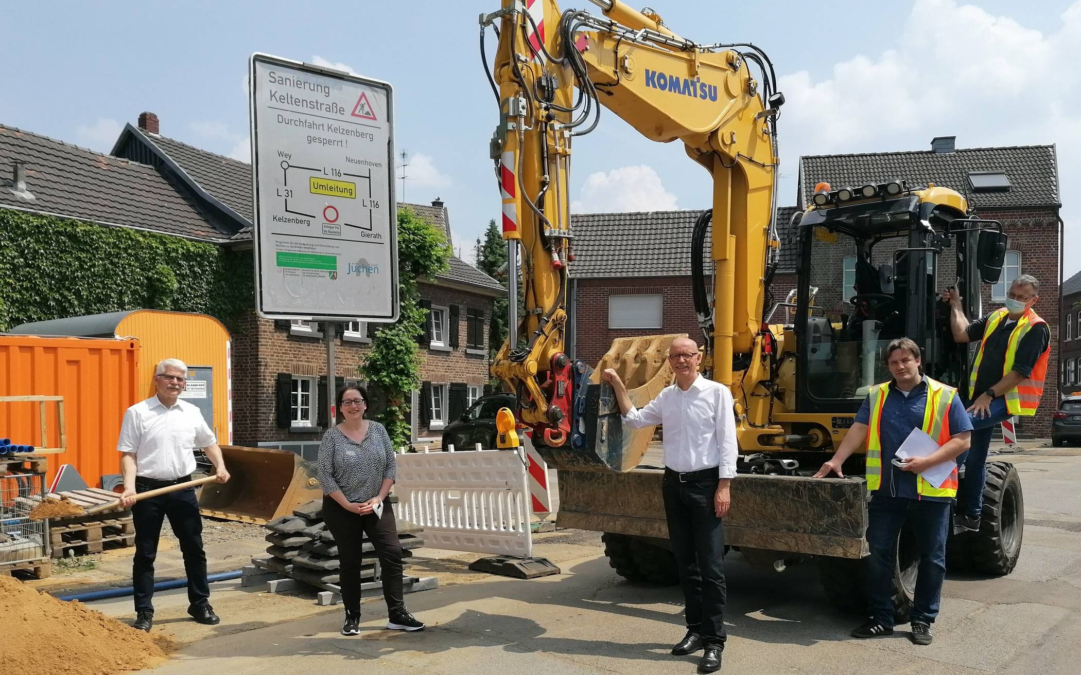  Bis Jahresende wird gebaut, danach wird die Keltenstraße nicht nur saniert sein, sondern hat auch einen Dorfplatz.  