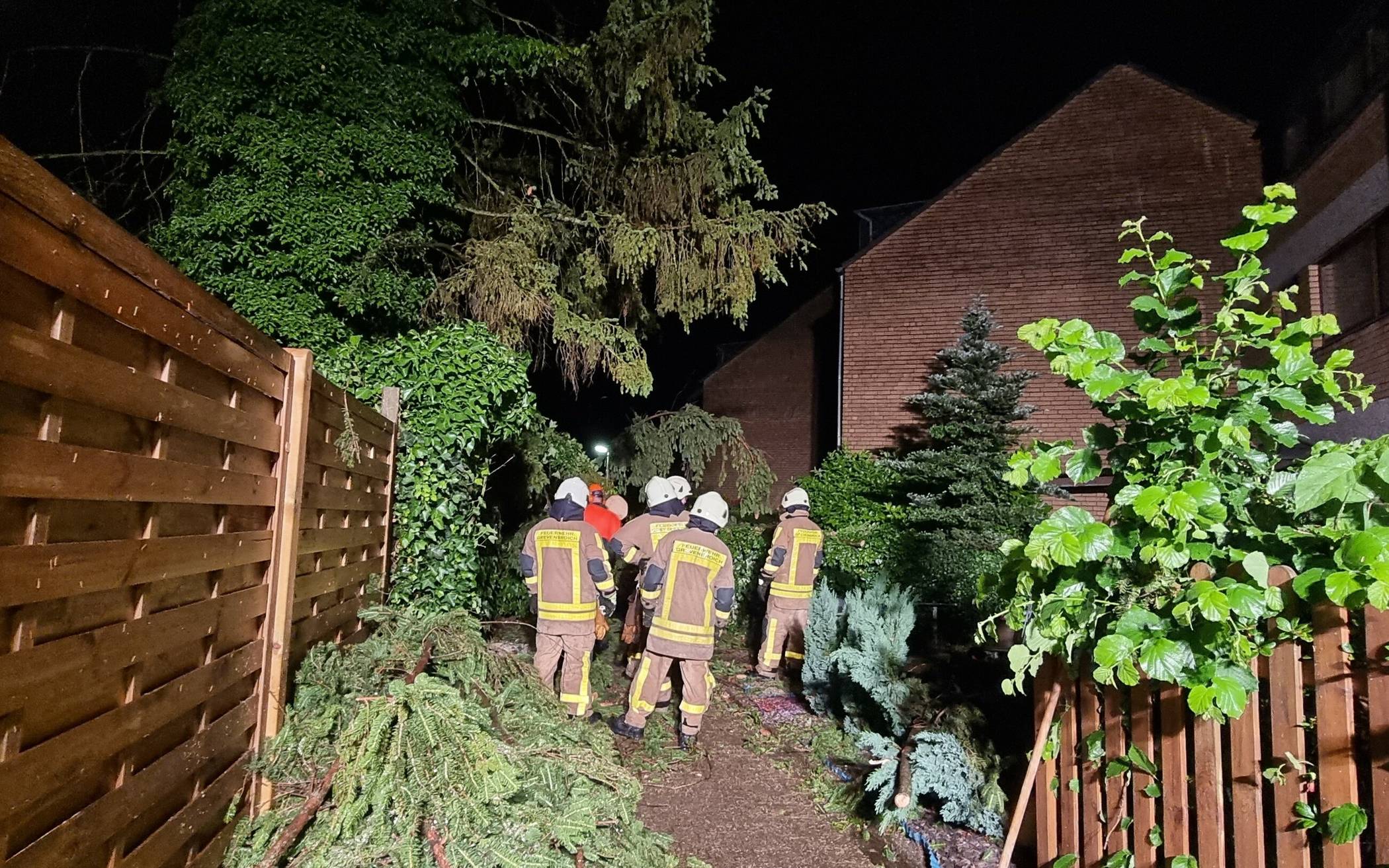  Sturmschäden zuhauf: Zwei Bäume wurden beschädigt und dadurch zur Gefahr. 