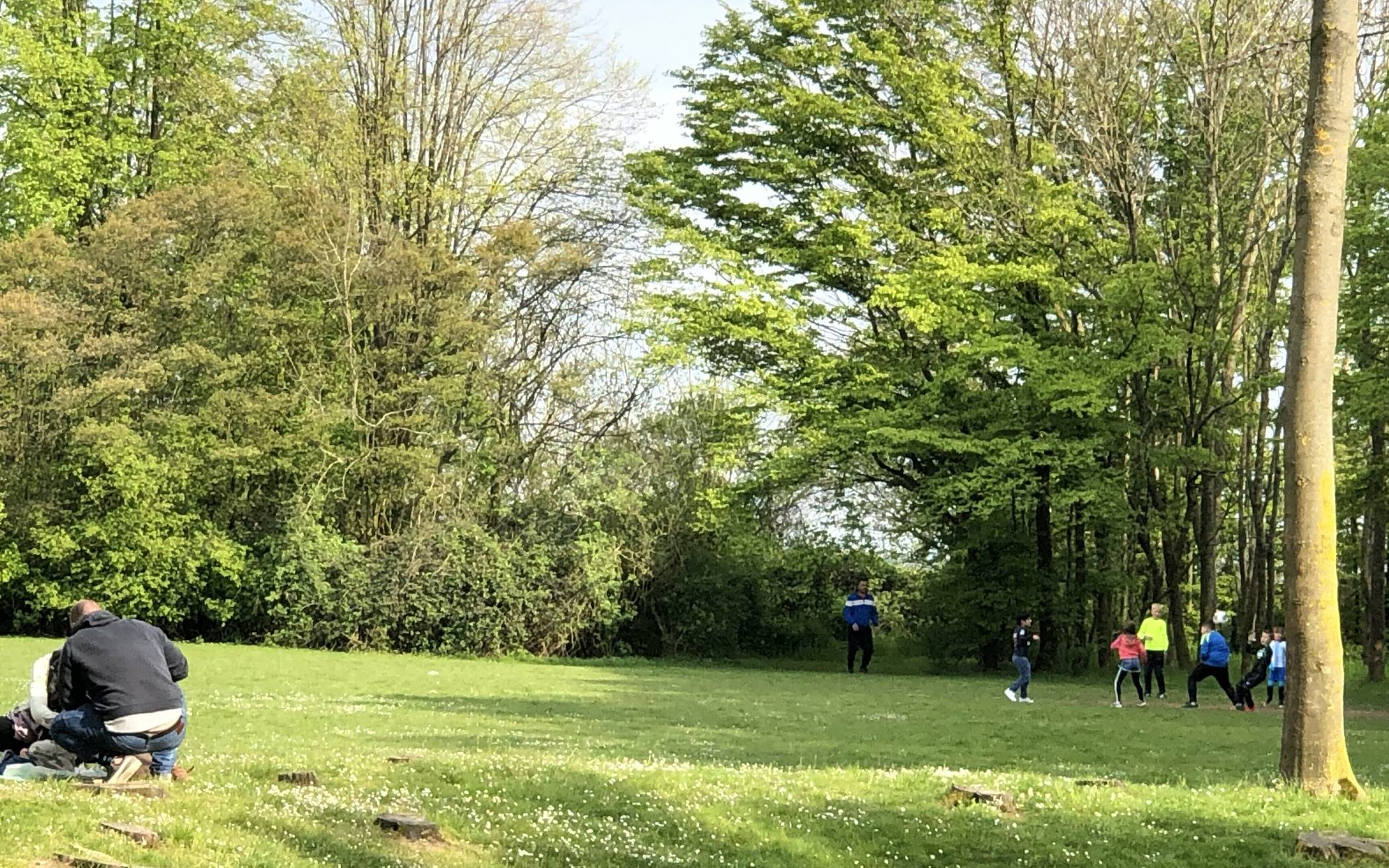  Die Wiese am Abenteuerspielplatz.&nbsp;Der Bolzplatz soll im Rahmen der Schulneubauten weichen. 