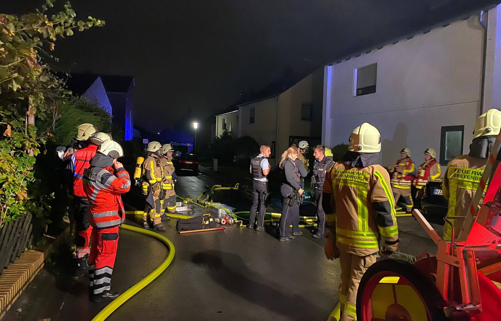 Küchenbrand in Gustorf gelöscht.&#x21e5;FW GV.