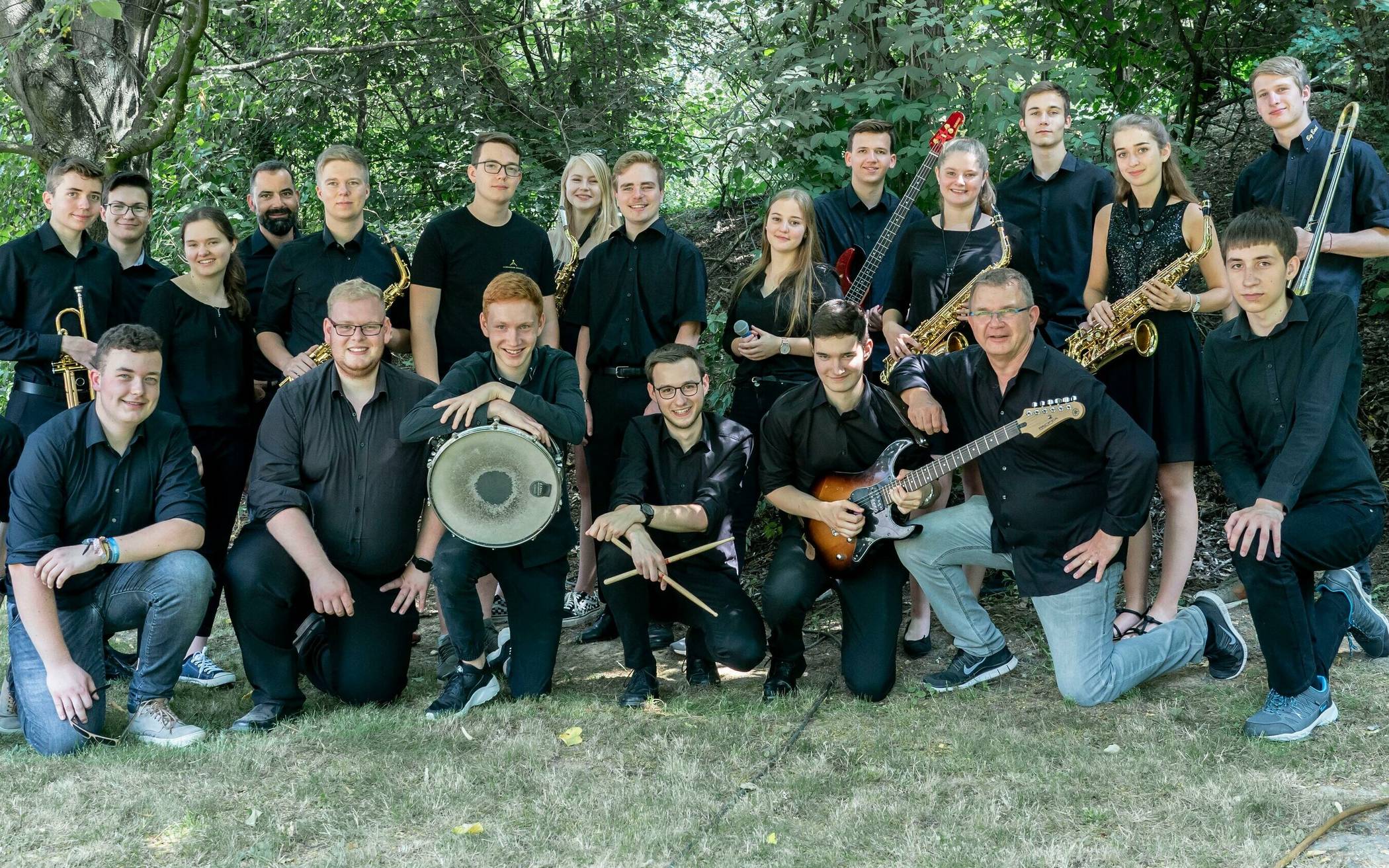 Die Big Band des Gymnasiums tritt