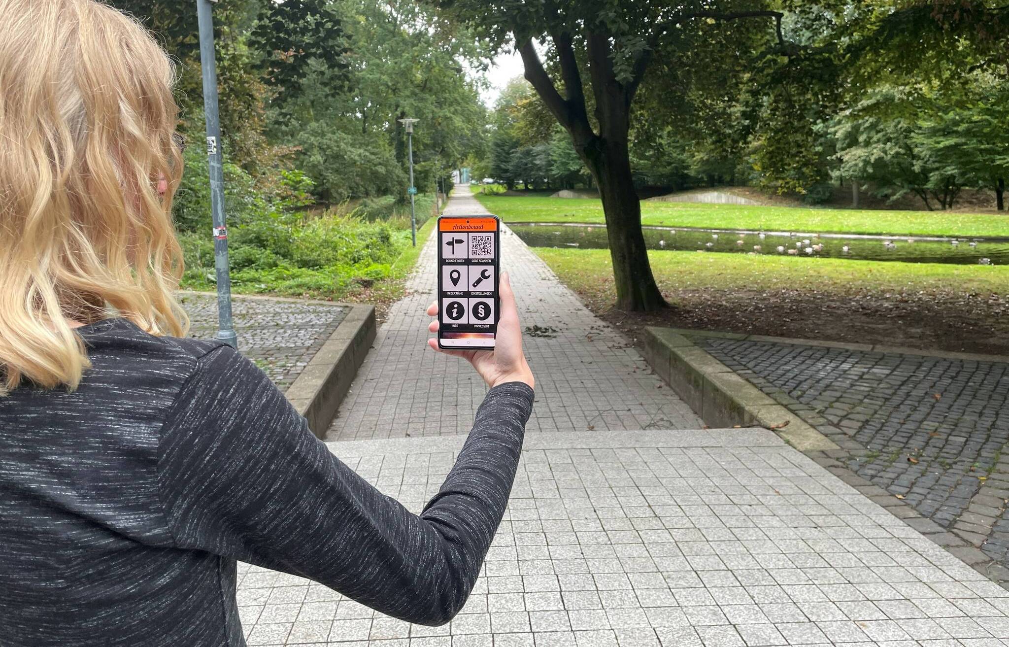  Geleitet wird man auf dem Weg durch eine Smartphoneapp. 