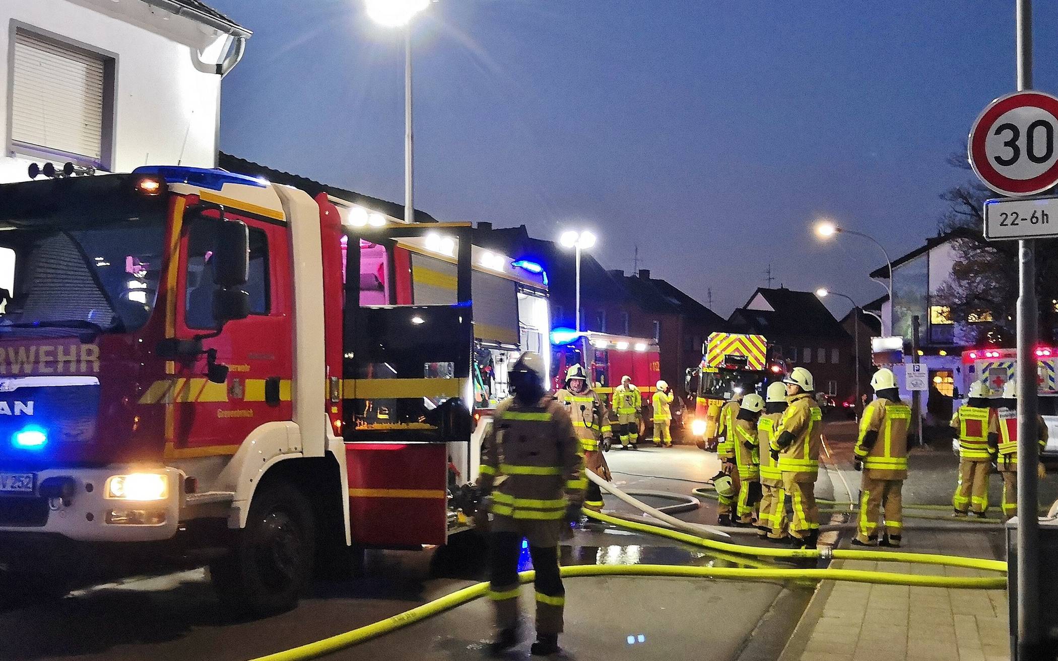 Kellerbrand in Kapellen an der Neusser