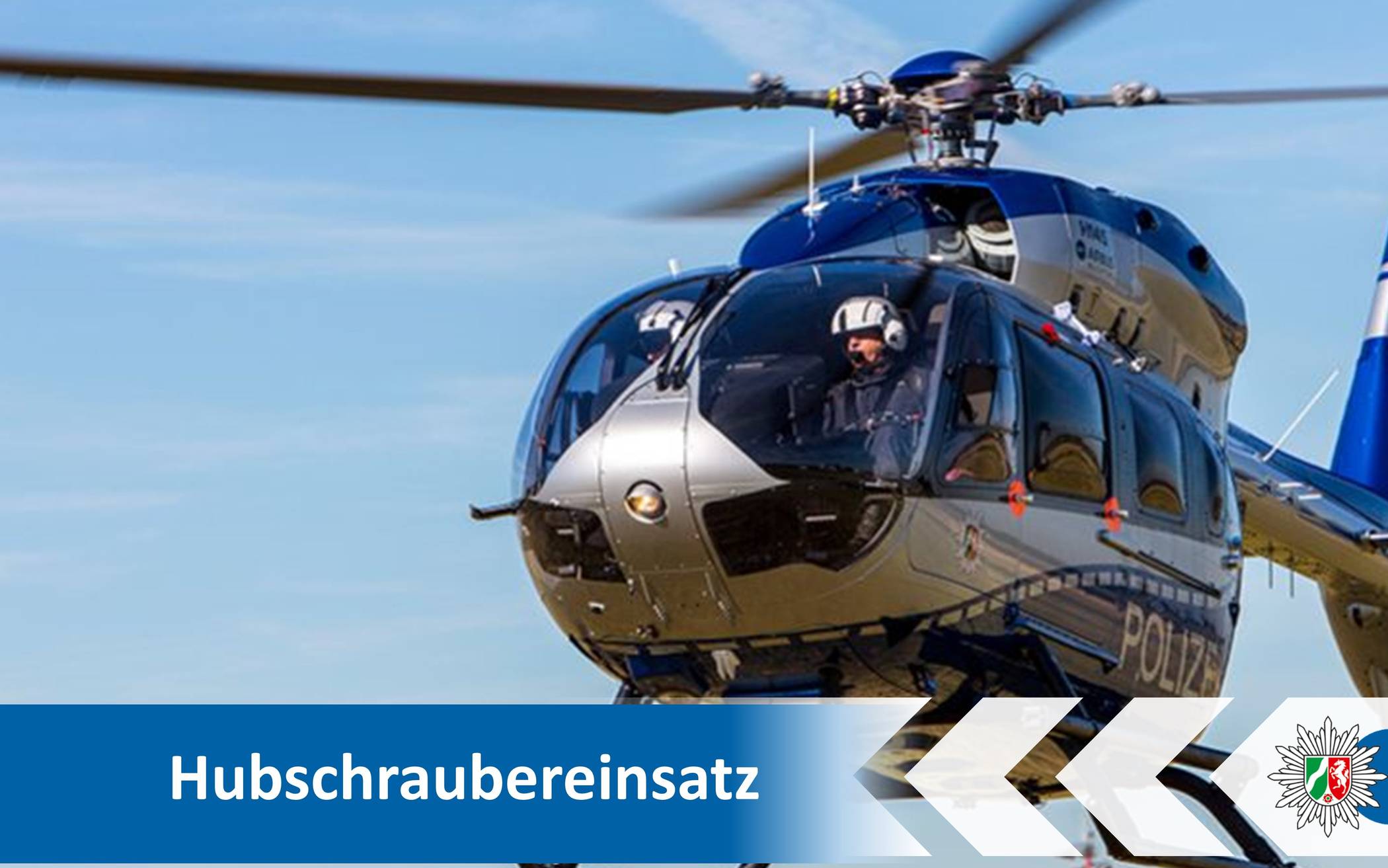 Polizeihubschrauber sucht Schmuckdiebe