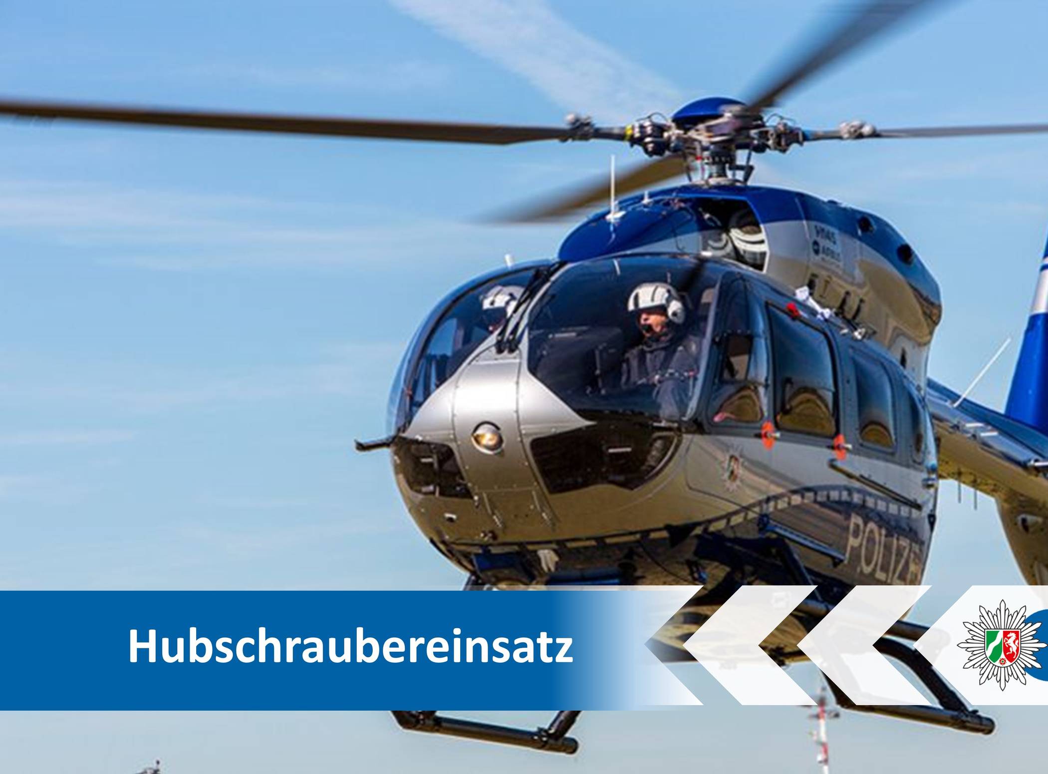 Polizeihubschrauber sucht Schmuckdiebe