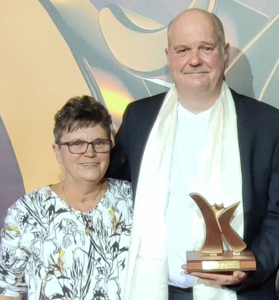 Detlef Jackels mit Ehefrau Elke bei