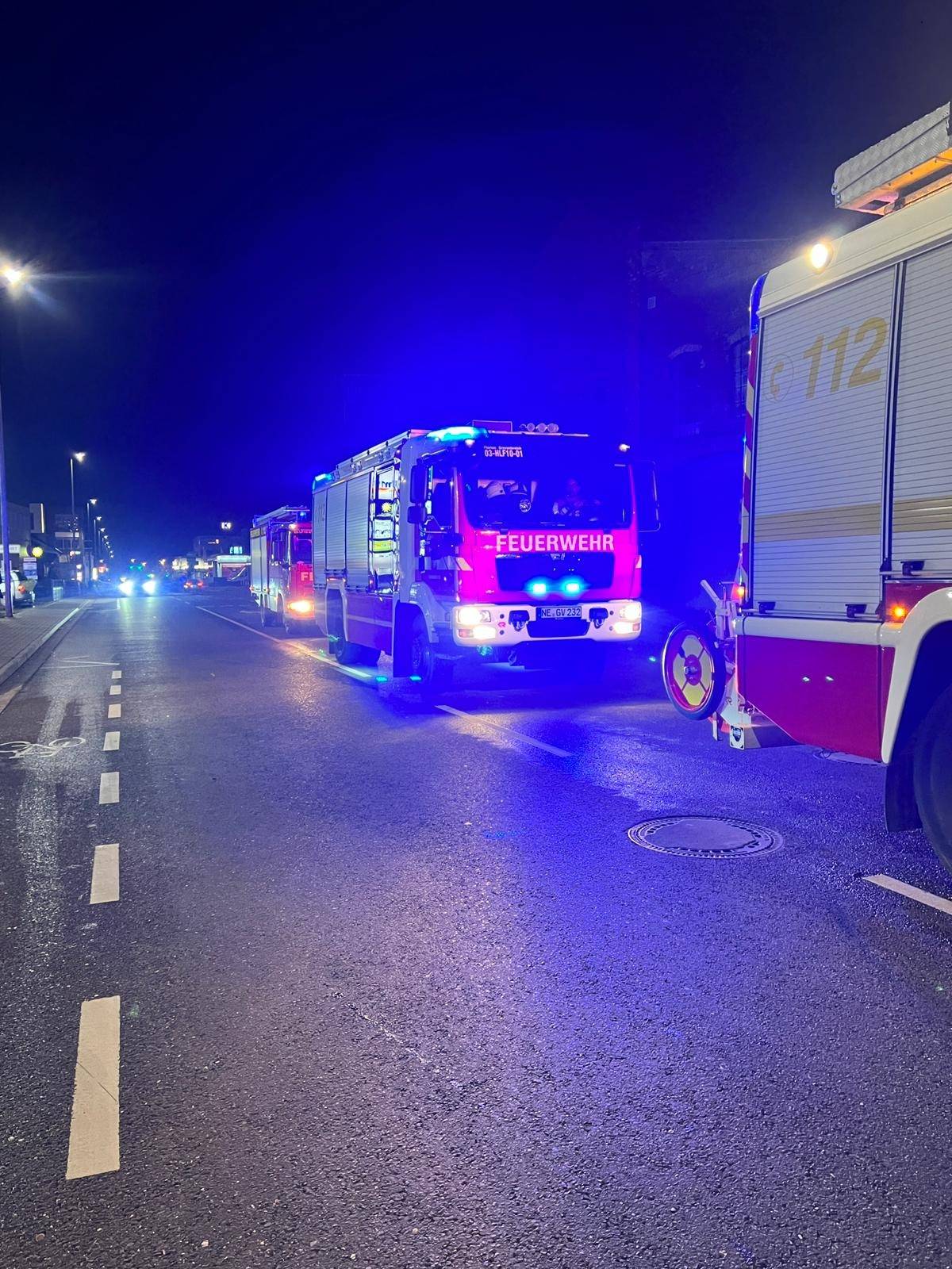 Feuerwehr Grevenbroich rückte zu zwei Einsätzen aus