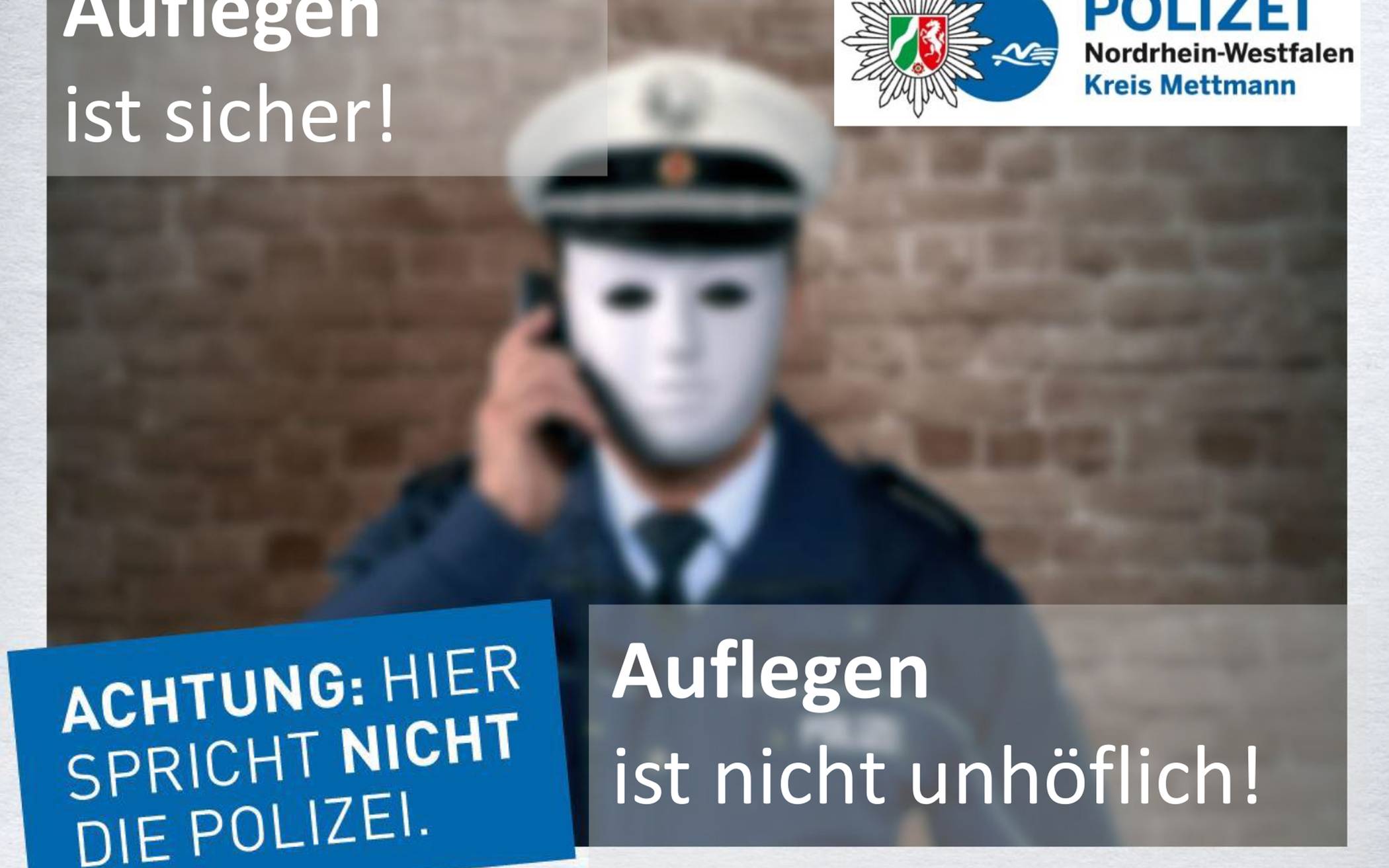 Die Kreis-Polizei warnt immer wieder von