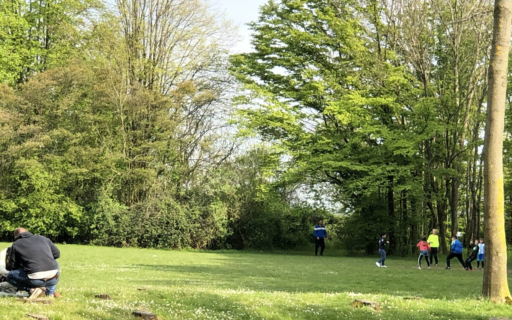 Der Bolzplatz neben der Noch-Realschule. Noch