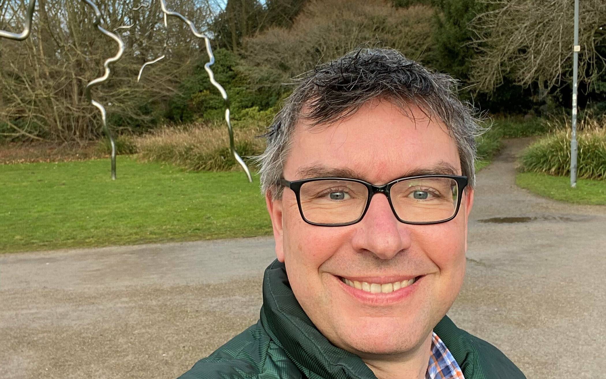  Florian Herpel, technischer Beigeordneter der Stadt Grevenbroich, in einem Selfie an seinem Lieblingsort. 