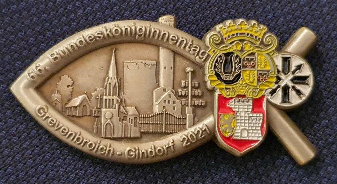  Der Verkauf des Festabzeichens ist schon lange ins Stocken geraten... 