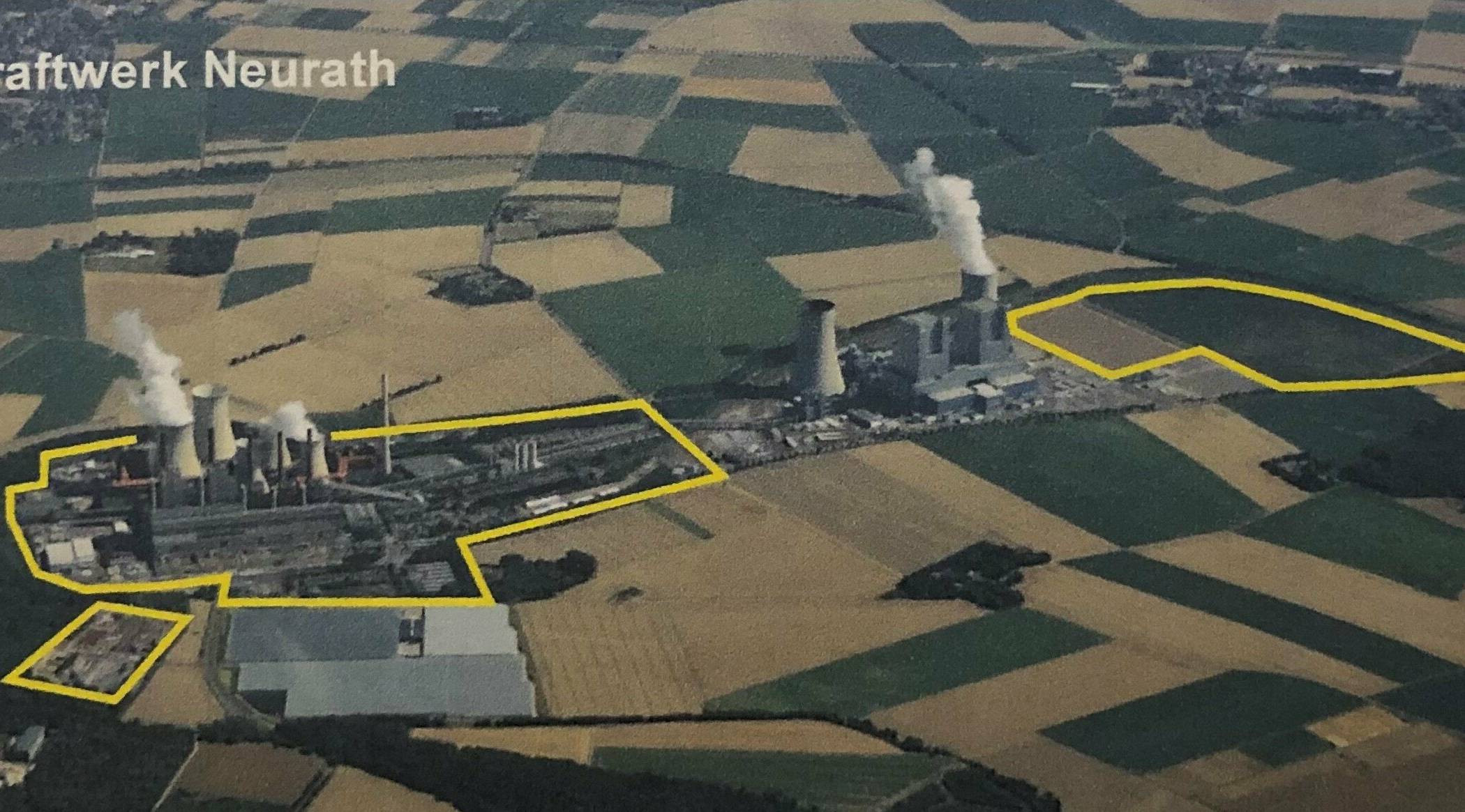  Im Foto sind die „Präferenzflächen“ eingezeichnet: Von der PSW vermarktet werden sollen die Kraftwerksbestandsflächen, die 30 Hektar&nbsp;„Anschlussfläche“ sowie&nbsp;„BOVA“-Fläche. Planungsrecht besteht dort bereits, machte Klaus Krützen deutlich. 