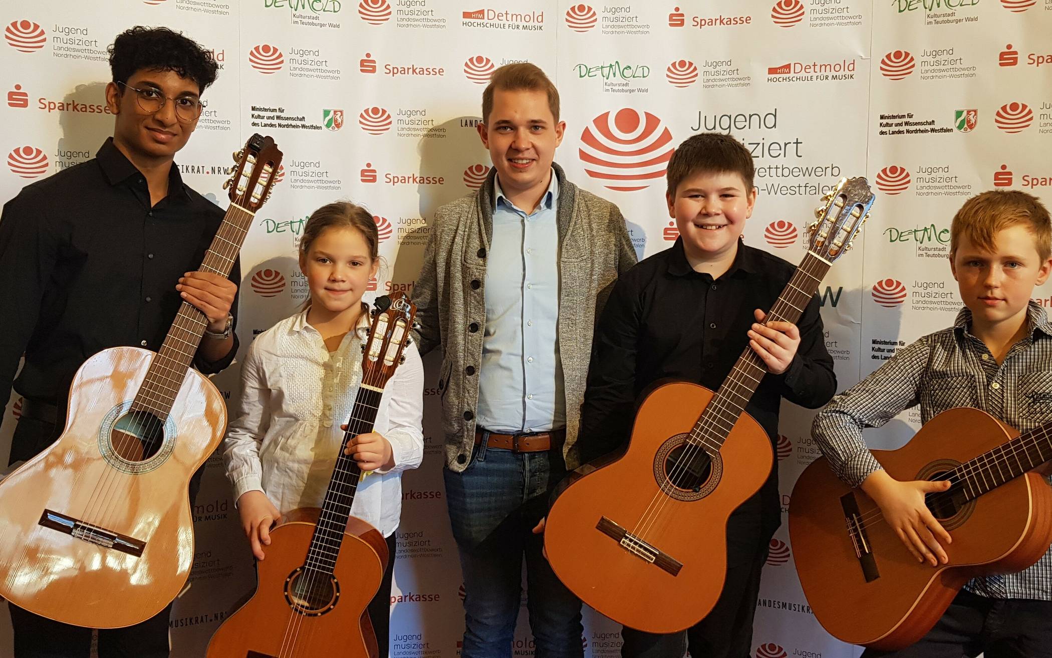 1. Preis für das Gitarrenquartett