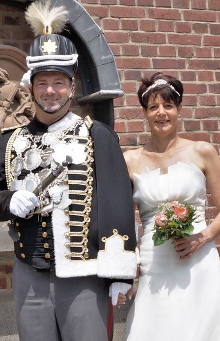  Das scheidende Königspaar vom „Freicorps Lützow“ Dirk und Ute Abels. 