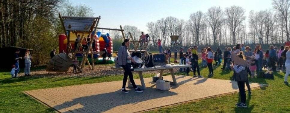 Spielplatzfest mit ukrainischen Kindern