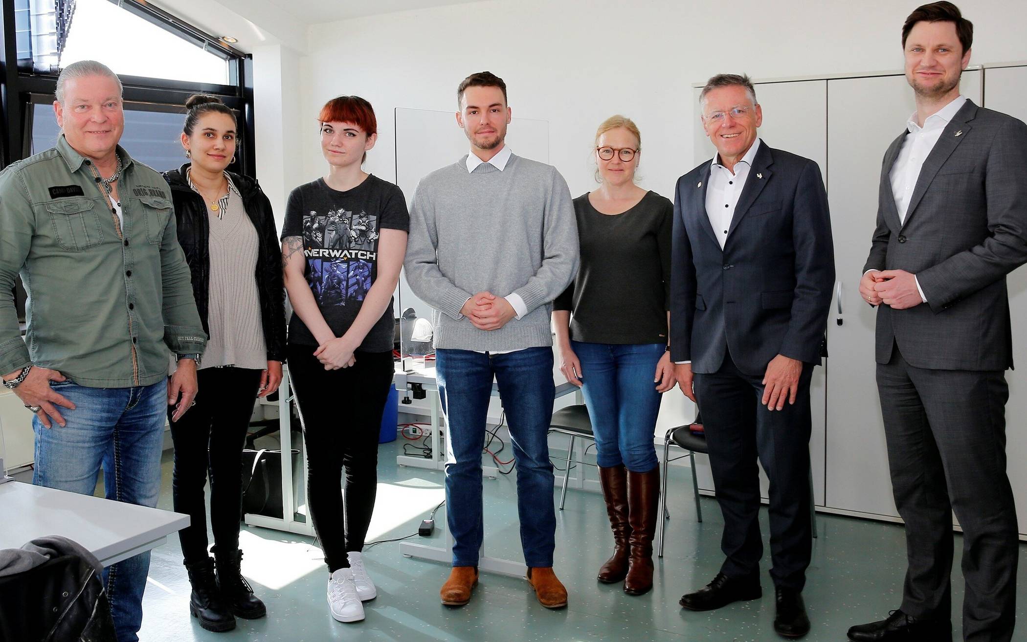 Landrat Hans-Jürgen Petrauschke, Kreisdezernent Martin Stiller,
