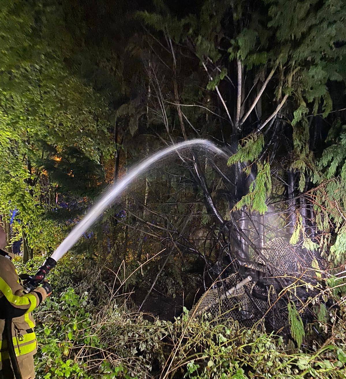  Die Waldbrandgefahr ist derzeit hoch. 