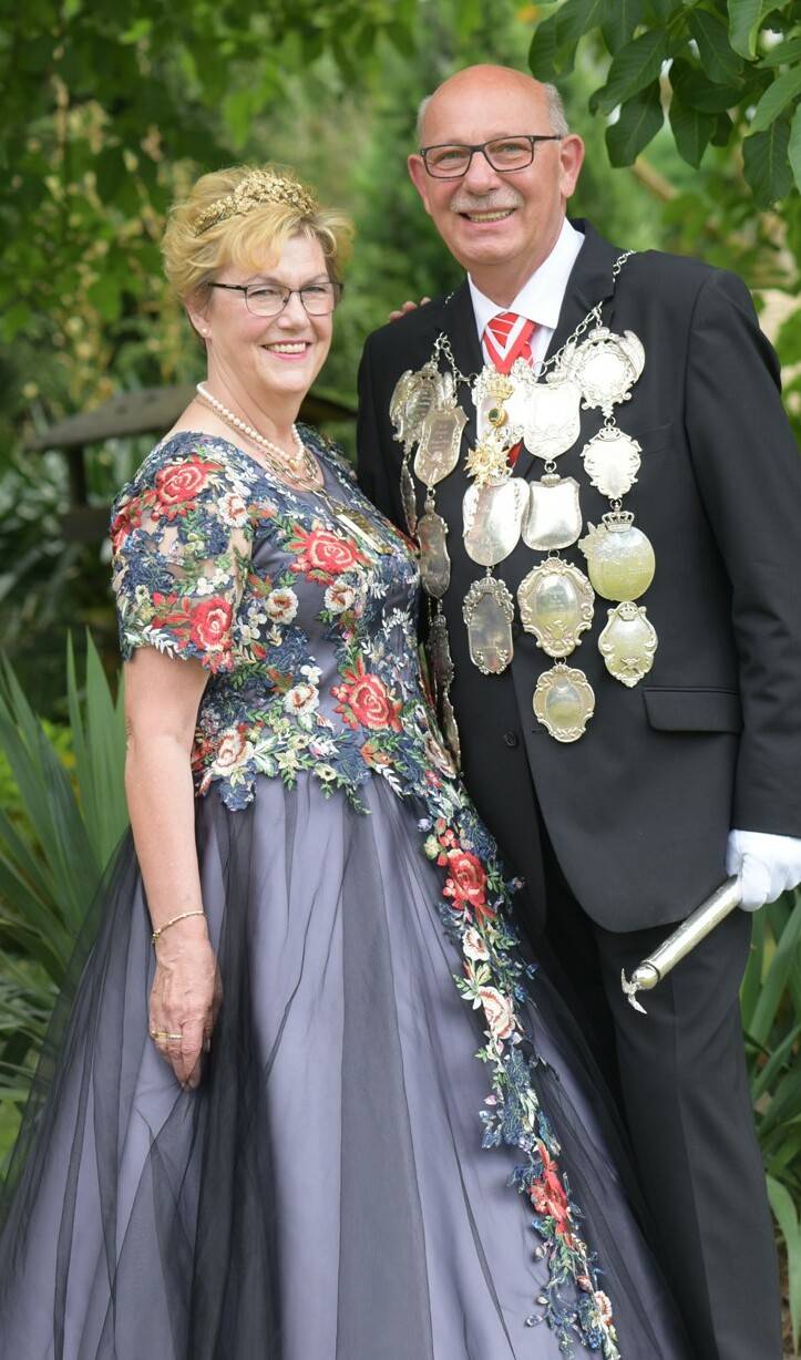  Das Schützenkönigspaar Heinrich und Marlene Wiengarn freut sich aufs „normale“ Fest. 