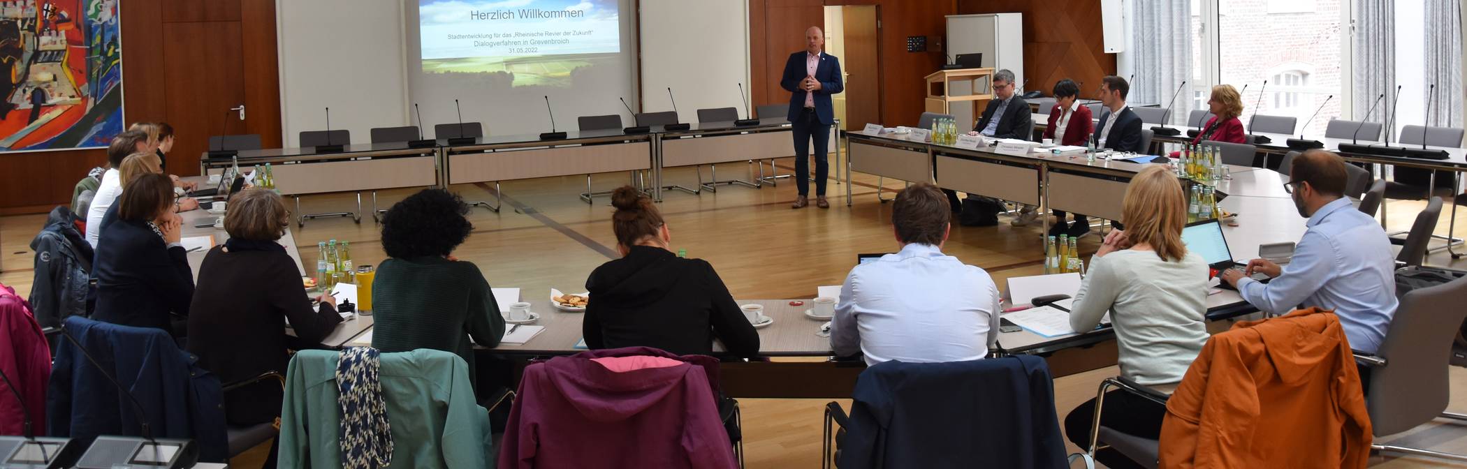  Bürgermeister Krützen lud zum Austausch über Strukturwandel.  Foto: SGV.  