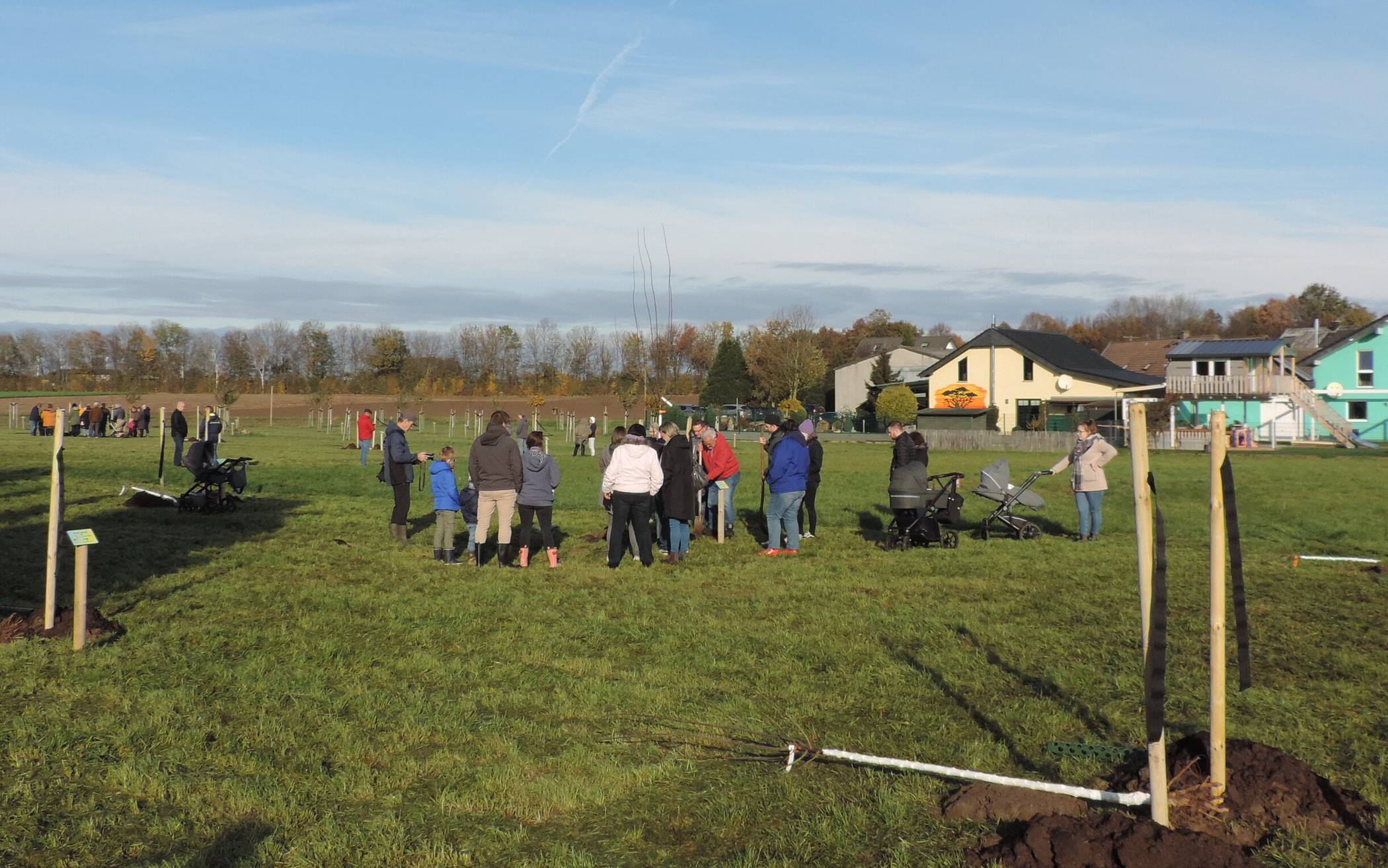 Die Storchenwiese in Grottenherten ist bei