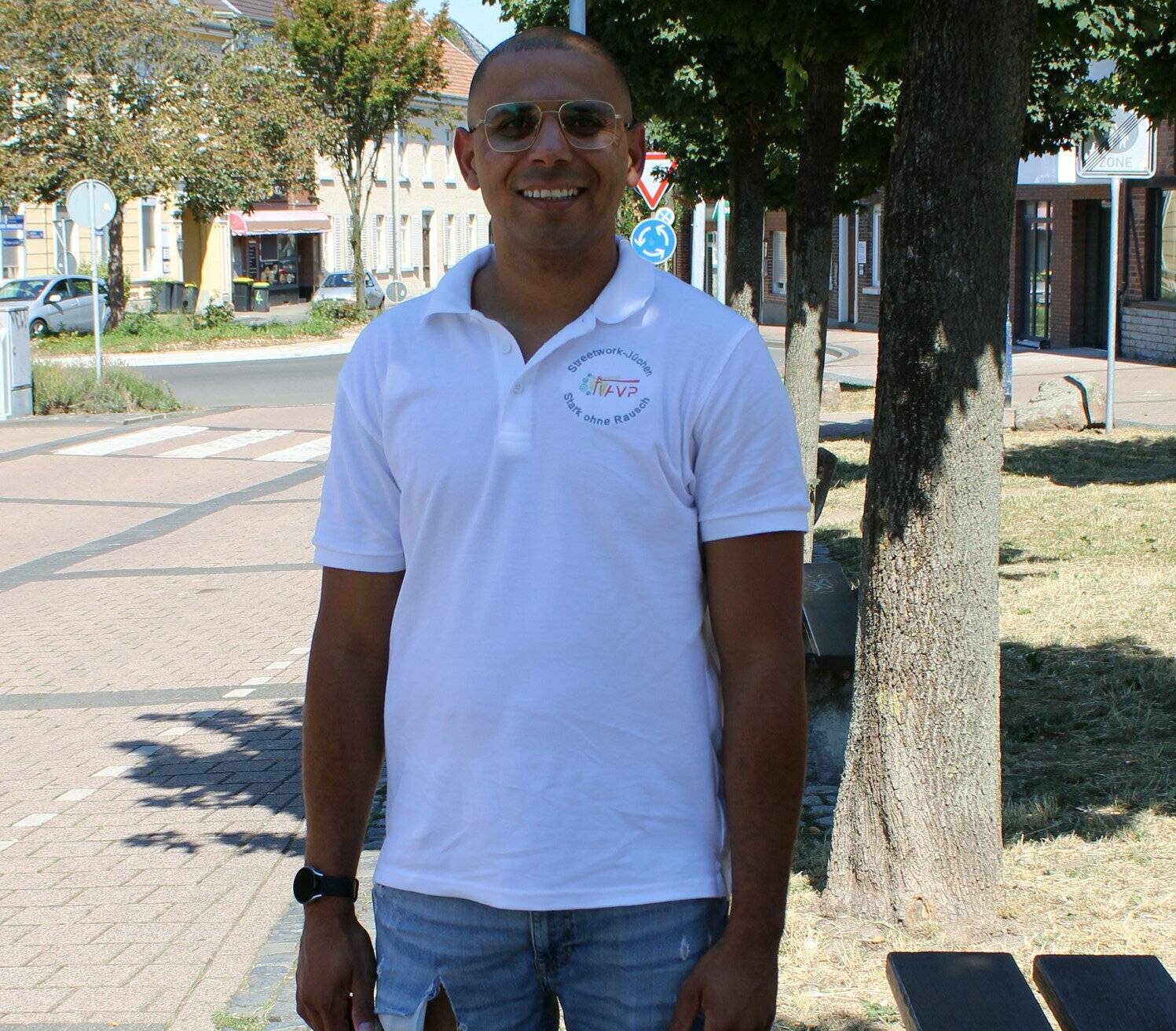 Jamel Othmani ist als Street-Worker unterwegs.