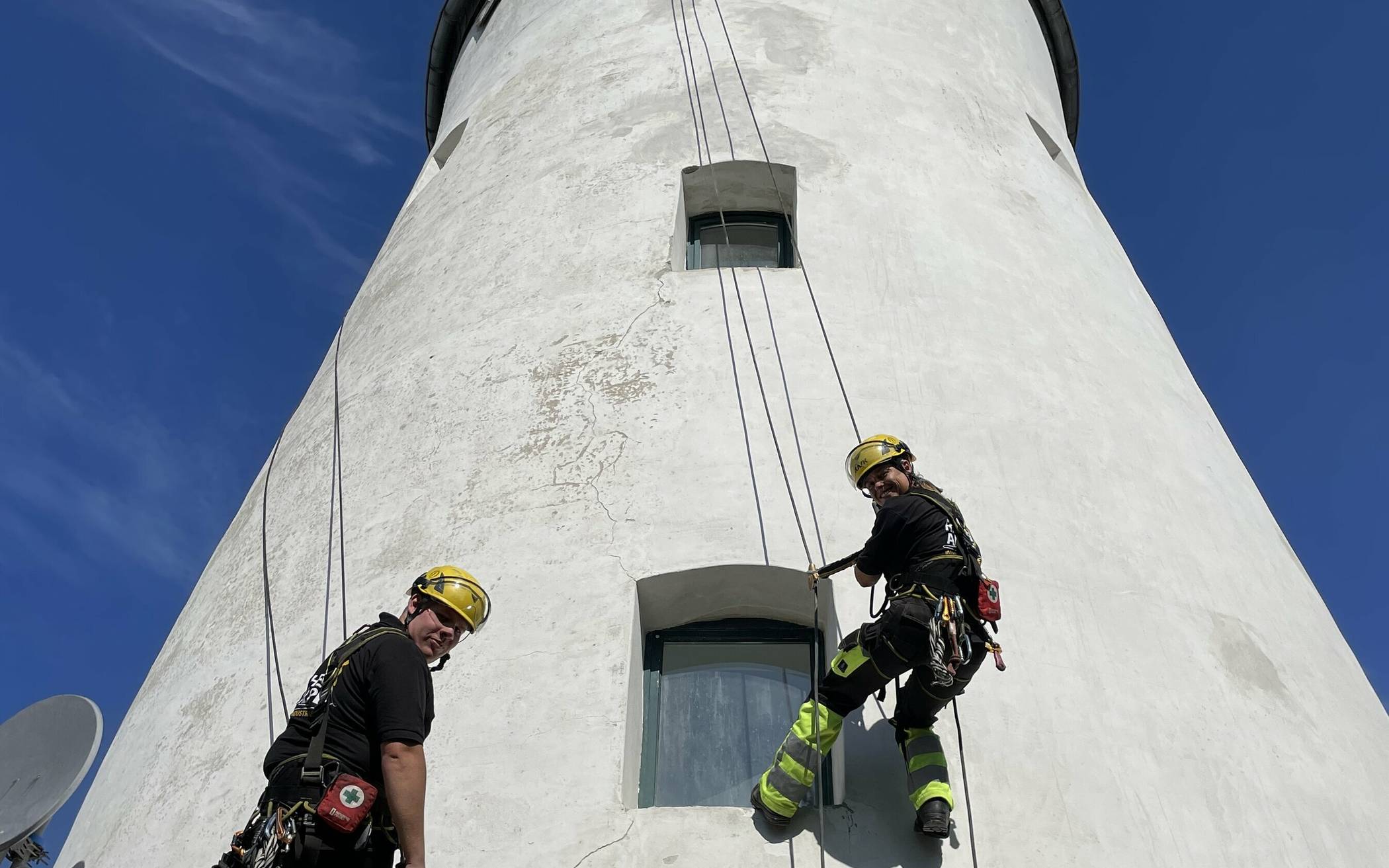 Hoch hinaus am Jüchener Wahrzeichen