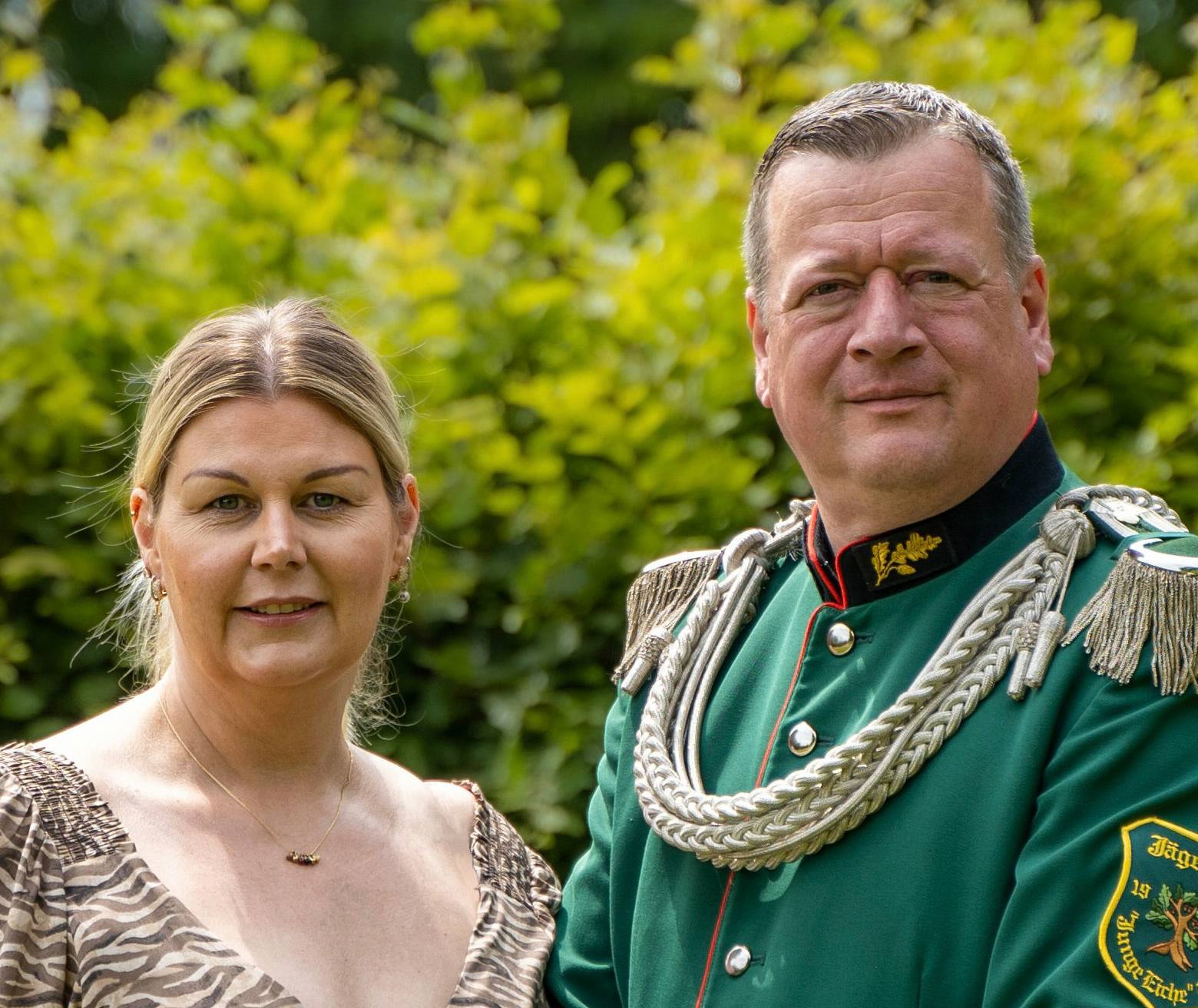 Das Kronprinzenpaar Laurent Müllender und Jane