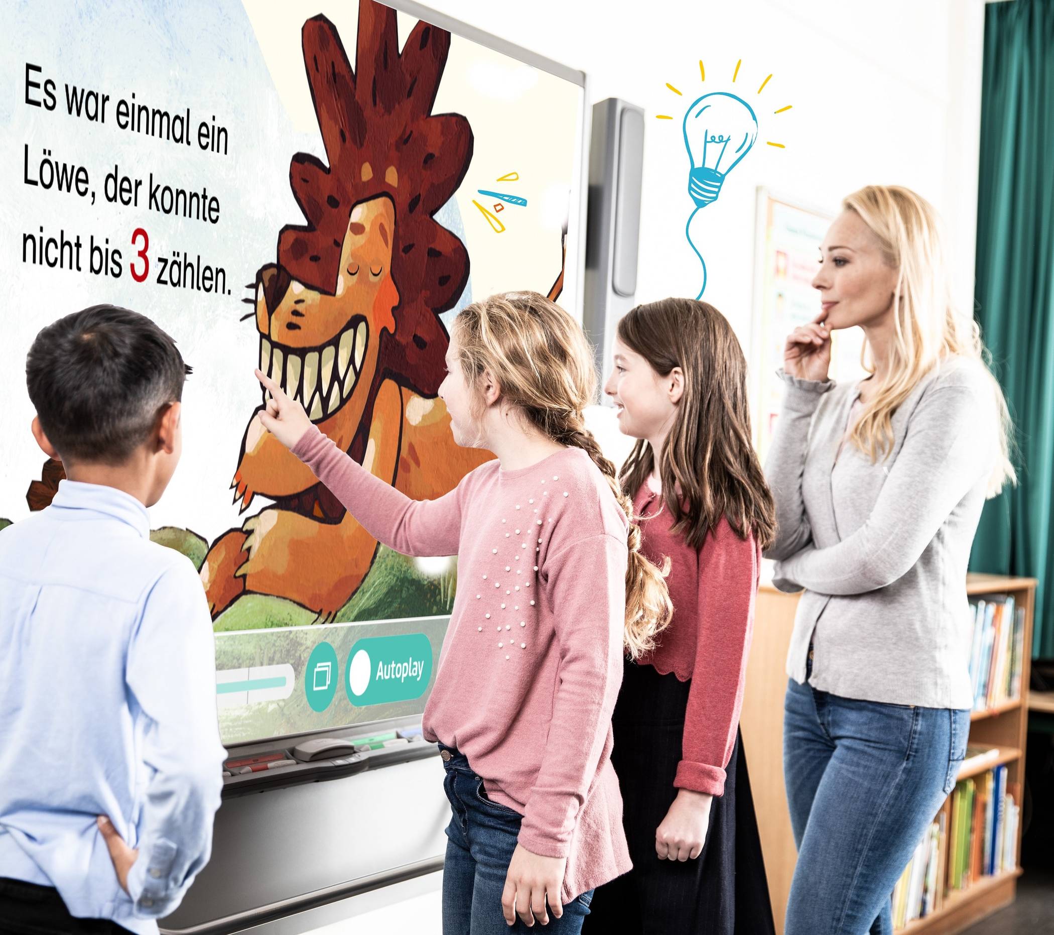 Lesen lernen mit Bilderbüchern – dies ist möglich mit rund 200 neuen pädadogischen Bilderbuchkinos, die online vom Medienzentrum des Rhein-Kreises angeboten werden.  