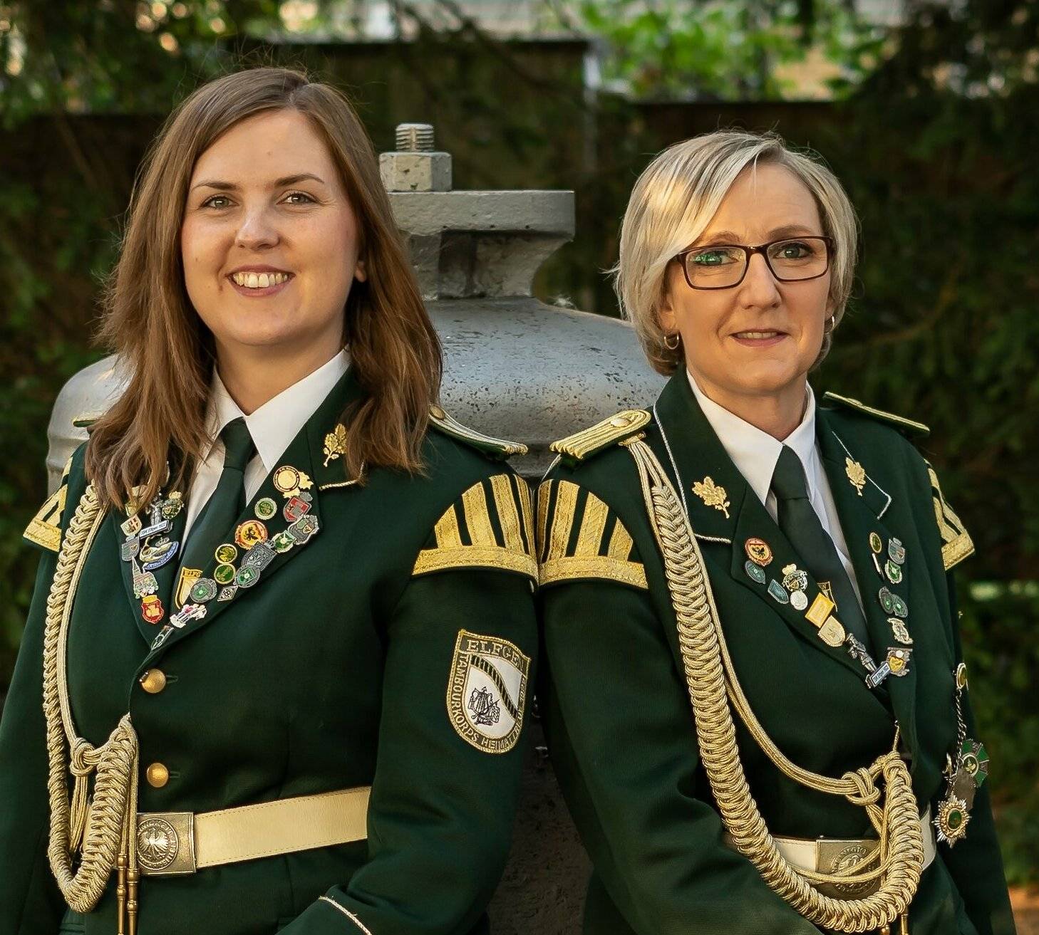  Die Adjutantinnen Melanie Abels und Ramona Siccura. 