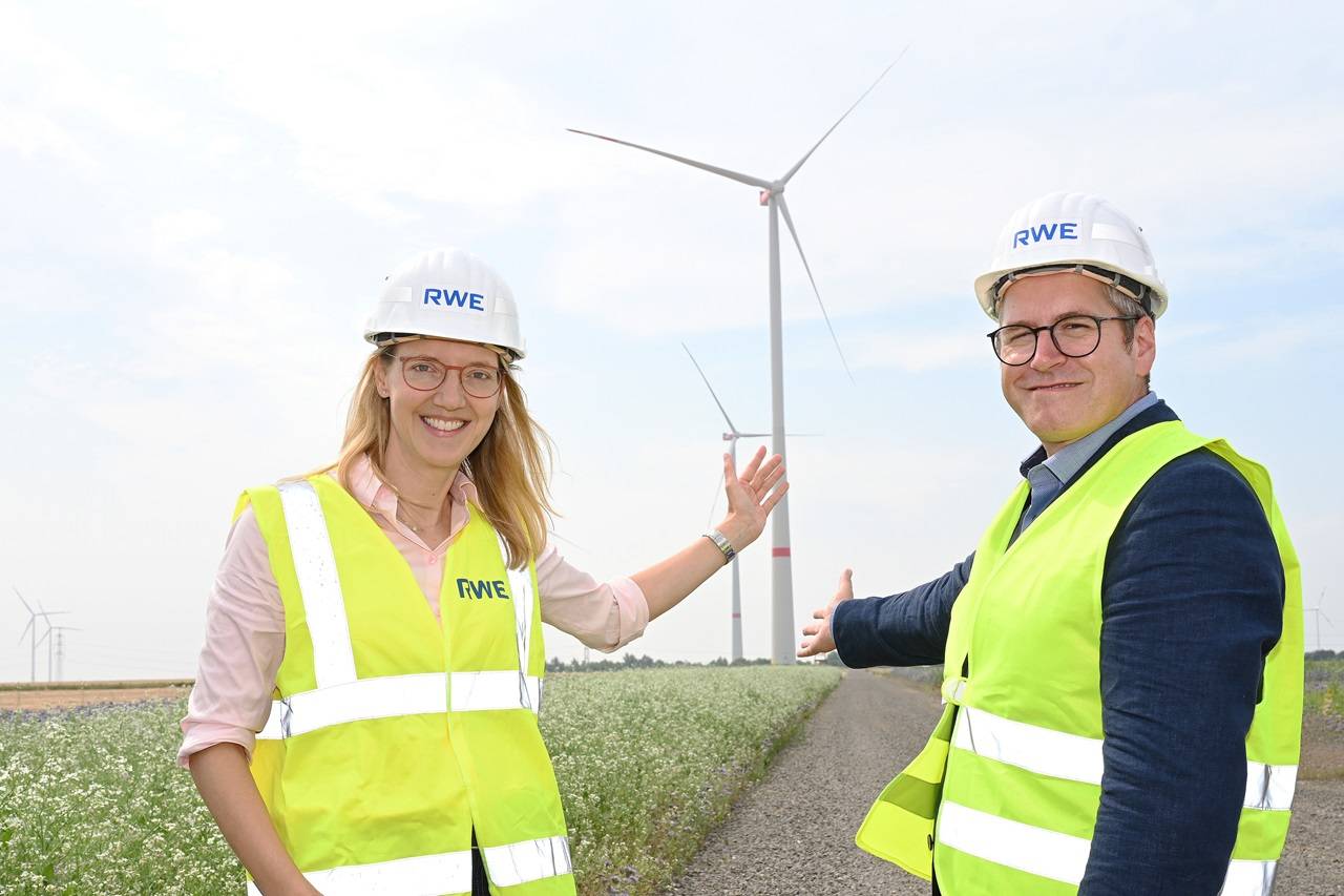 Katja Wünschel und Sascha Solbach.&#x21e5;Foto: RWE