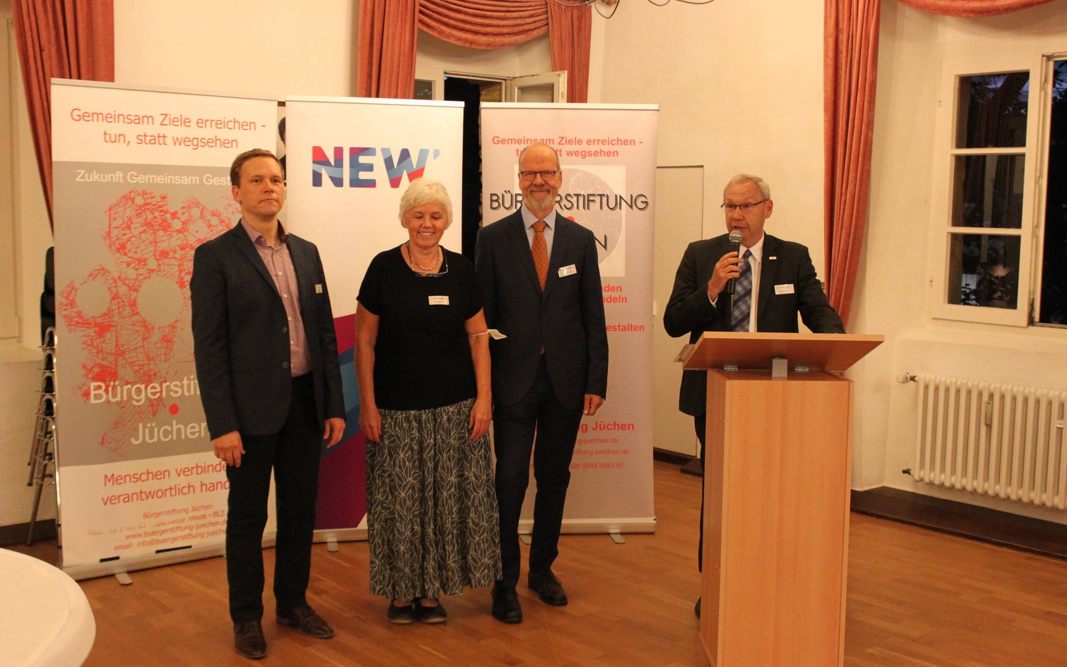 Von links: die Vorstandsmitglieder Holger Witting, Bärbel Meisen, Dr. Georg Aßmann und Joachim Drossert.  