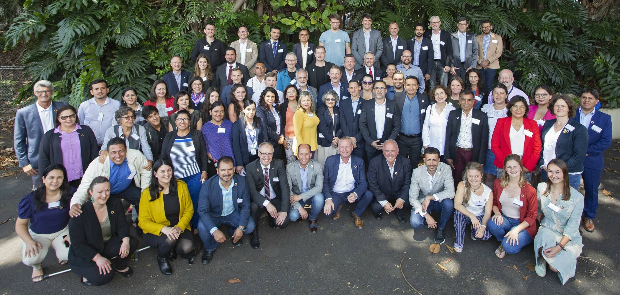  Weltweit vernetzt: Die Teilnehmer der Ergebniskonferenz des Projekts „Kommunale Nachhaltigkeitspartnerschaften“ in San José in Costa Rica. 
