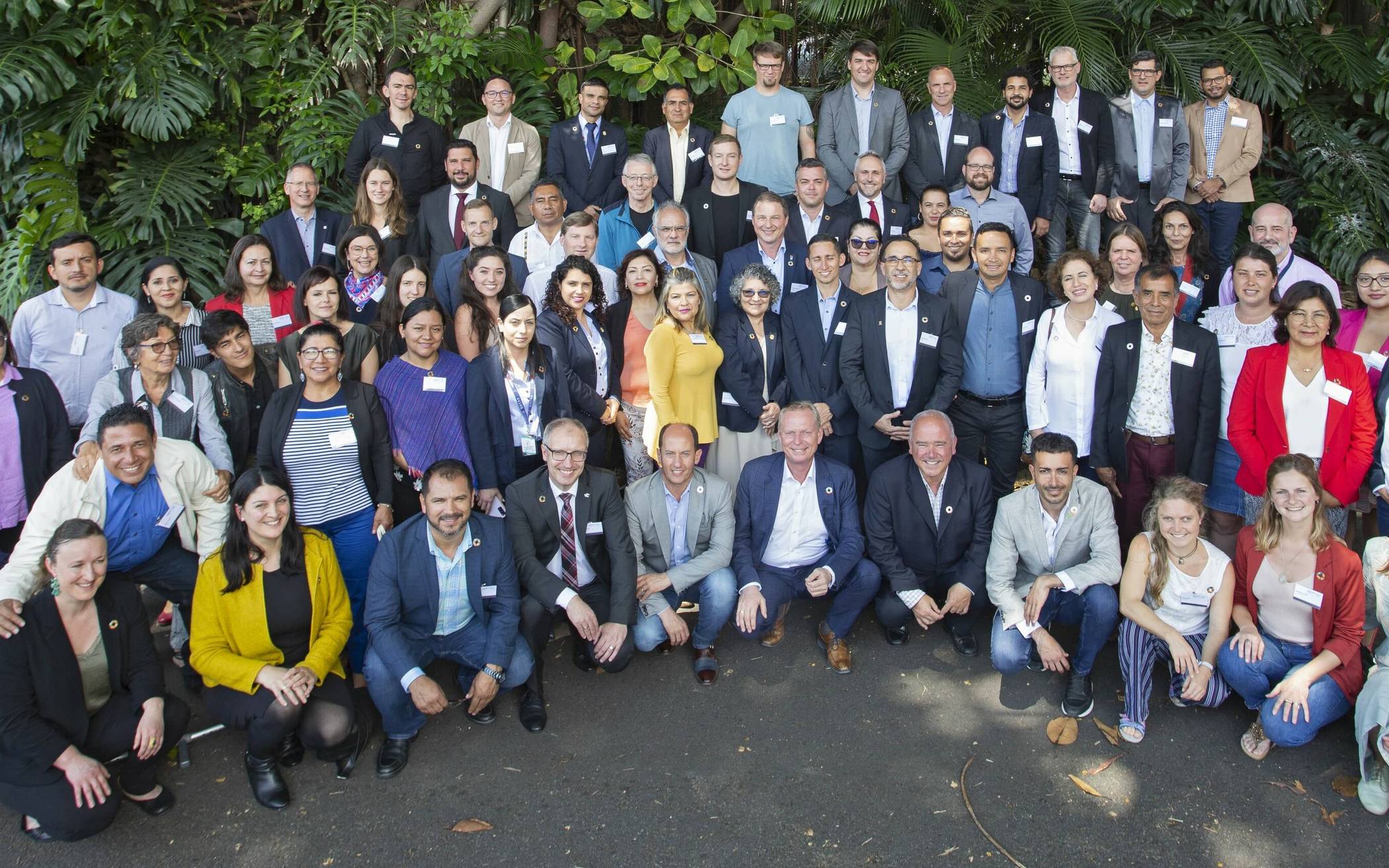 Weltweit vernetzt: Die Teilnehmer der Ergebniskonferenz