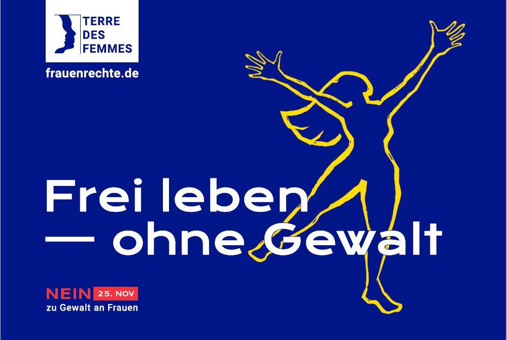 Die Flagge „frei leben – ohne
