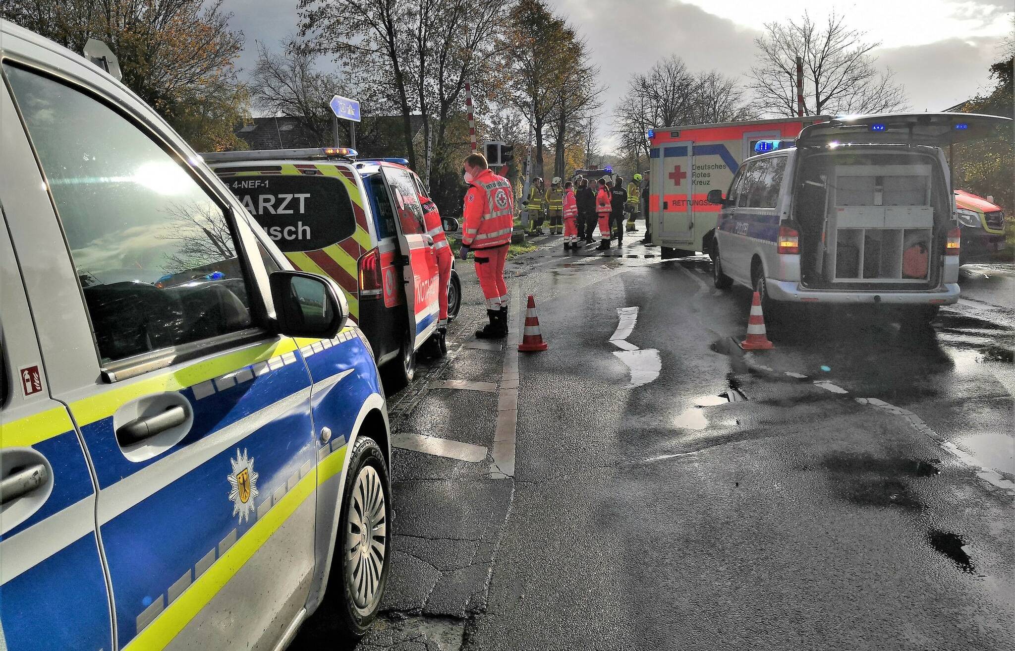 Der Radfahrer wurde bei der Kollision