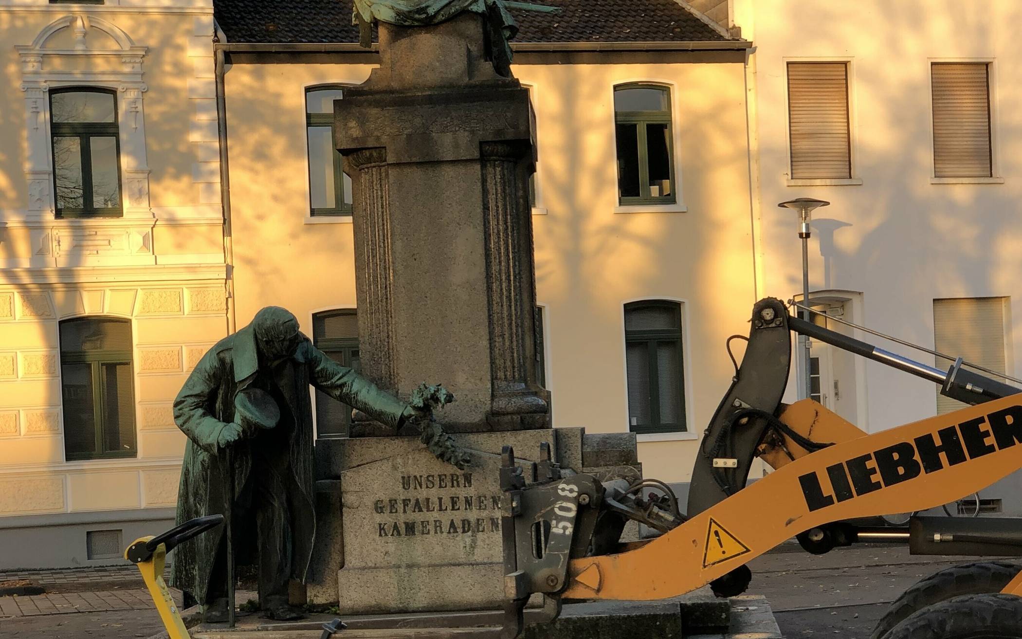 Die Arbeiten auf dem „Platz der