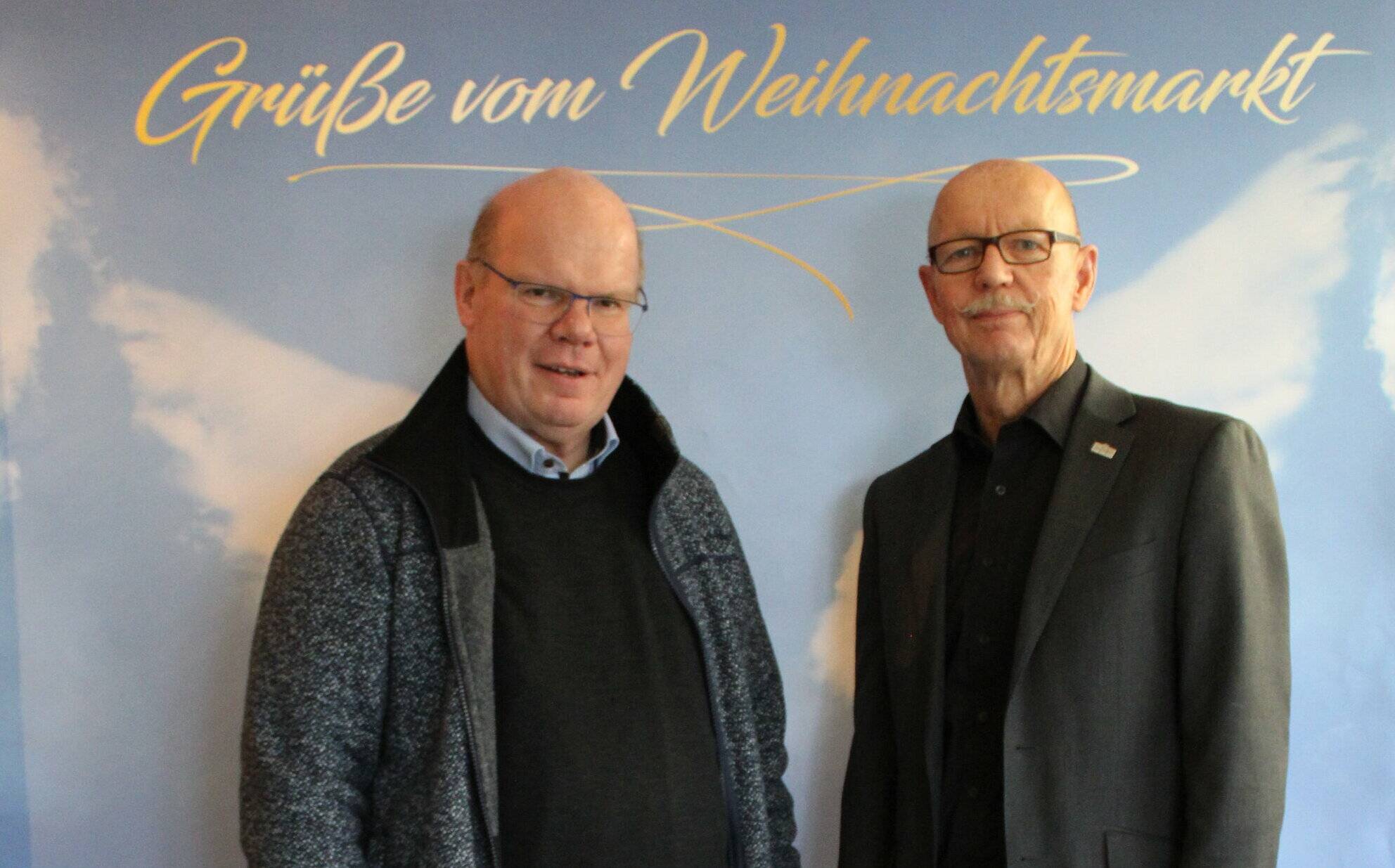 Pfarrer Ulrich Clancett (l.) und Bürgermeister