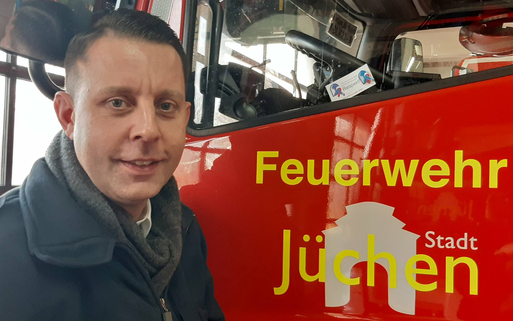 Heinz-Dieter Abels, Leiter der Feuerwehr Jüchen,