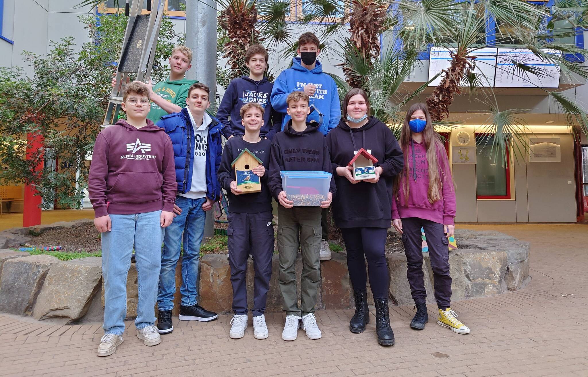 Vorbildliches Engagement der Schüler für die Vogelwelt