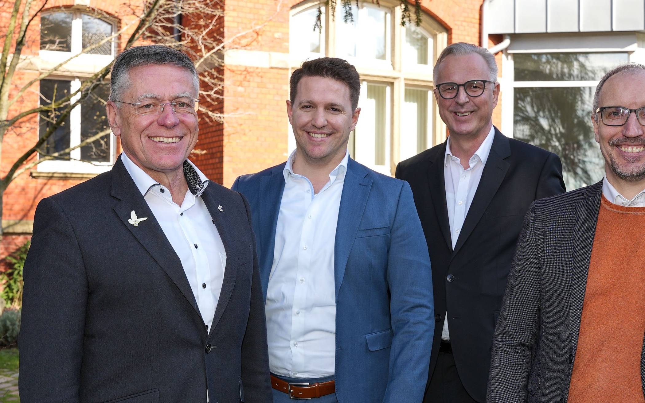  Mit voller Tatkraft die Chancen des Strukturwandels im Blick (von links): Landrat Hans-Jürgen Petrauschke, Stabsstellenleiter Sven Schumacher, Kreisdirektor Dirk Brügge und Amtsleiter Marcus Temburg. 