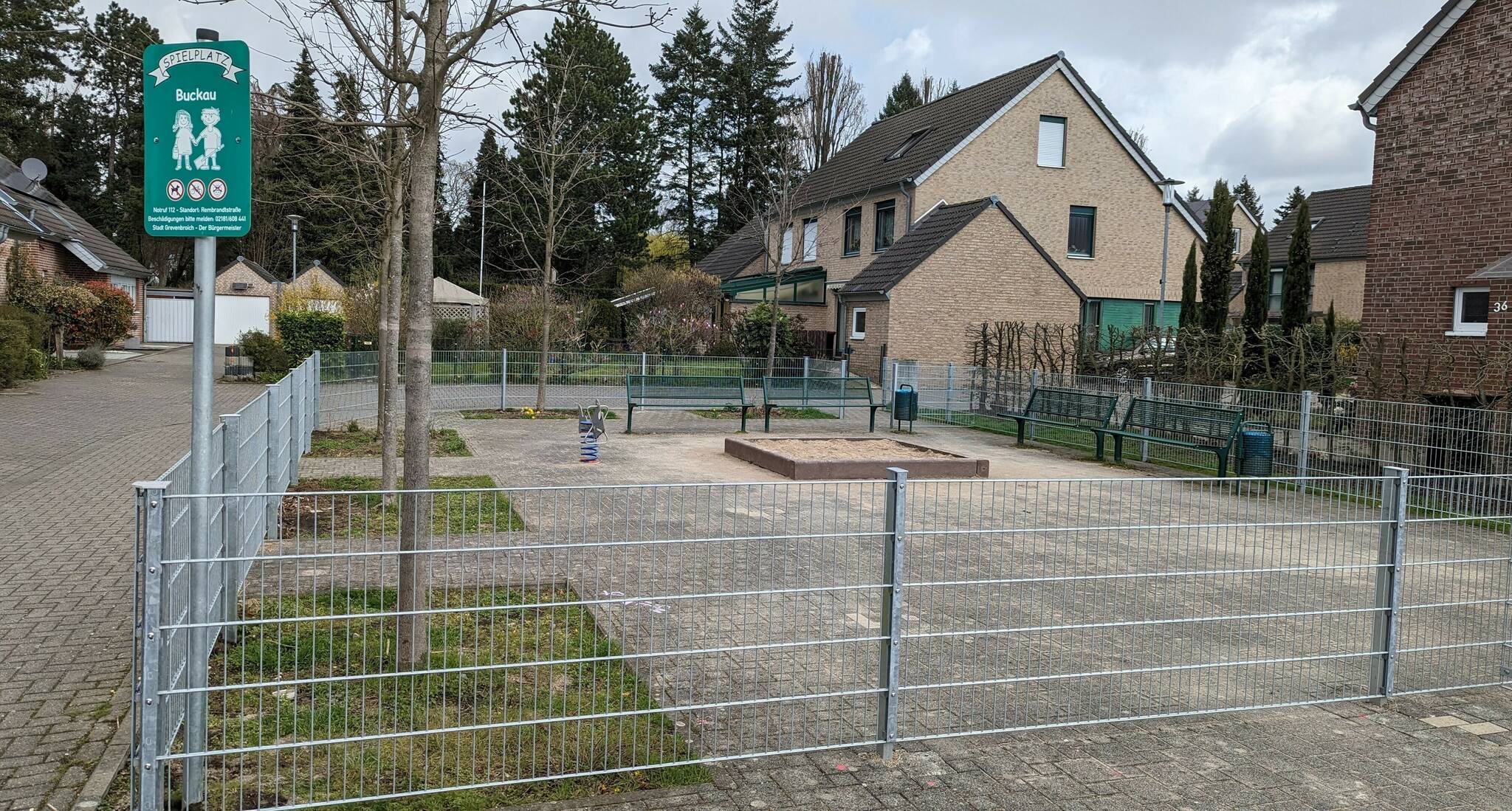 Der neu gestaltete Spielplatz „Buckau“ an