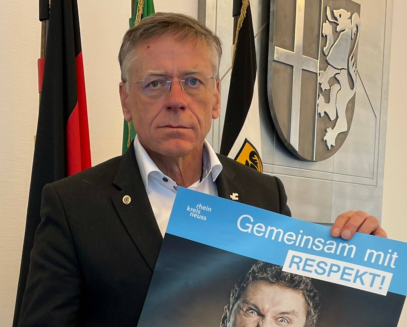 Landrat Hans-Jürgen Petrauschke betont, dass Gewalt