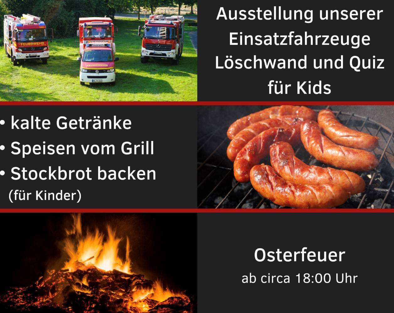 „Florianstag“ mit abendlichem Osterfeuer