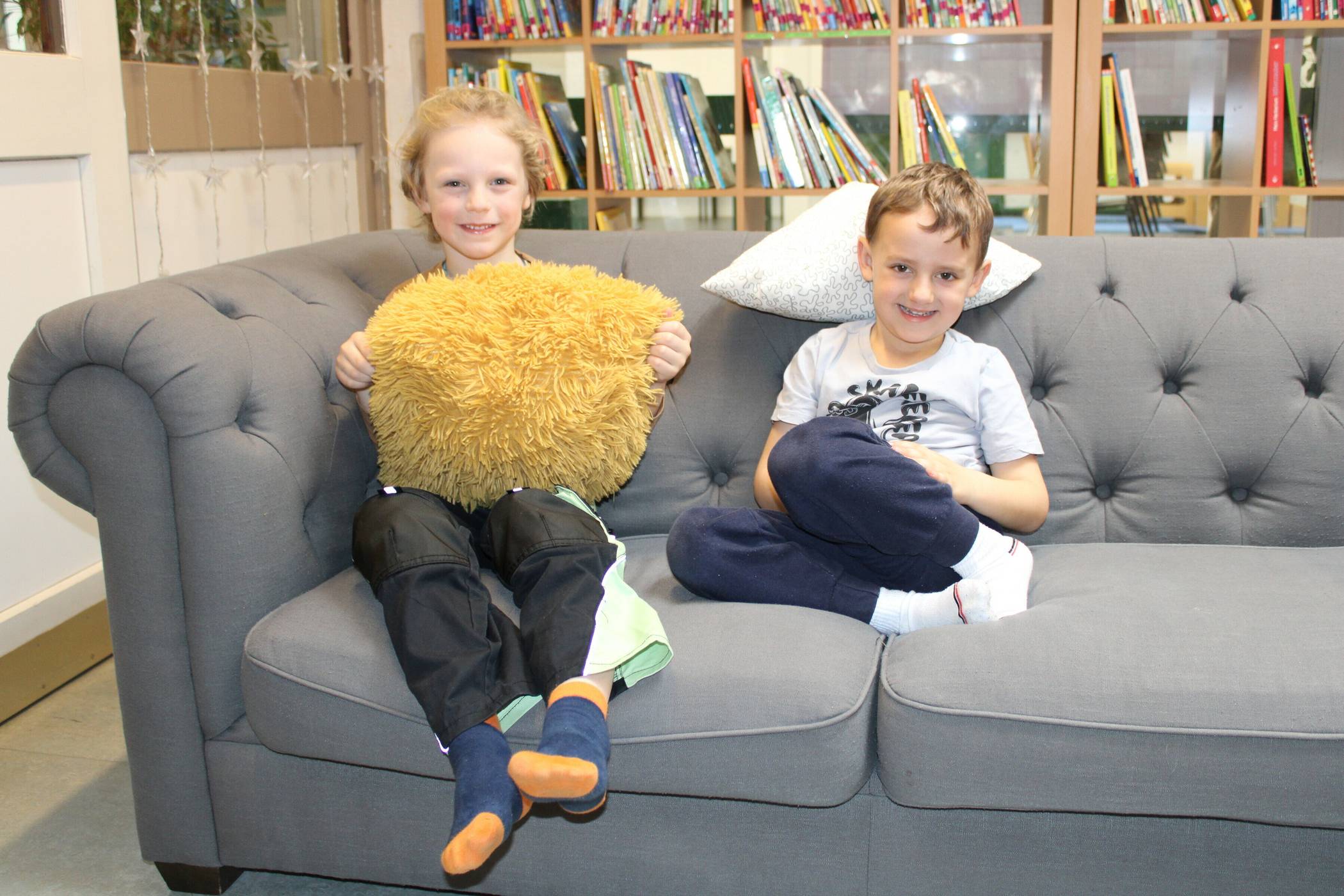 Lodin (l.) und Lukas.