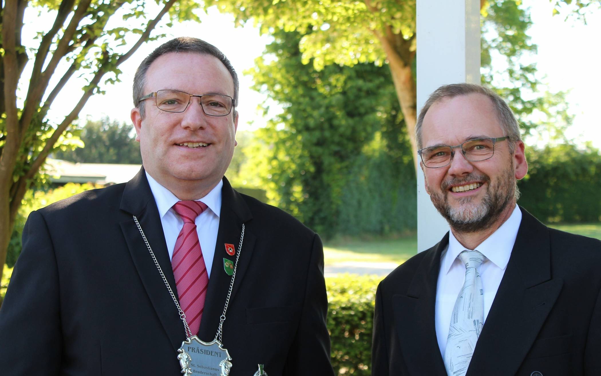 Präsident Joachim Schröder (l.) mit dem stellvertretenden Präsidenten Anton Böhmer.