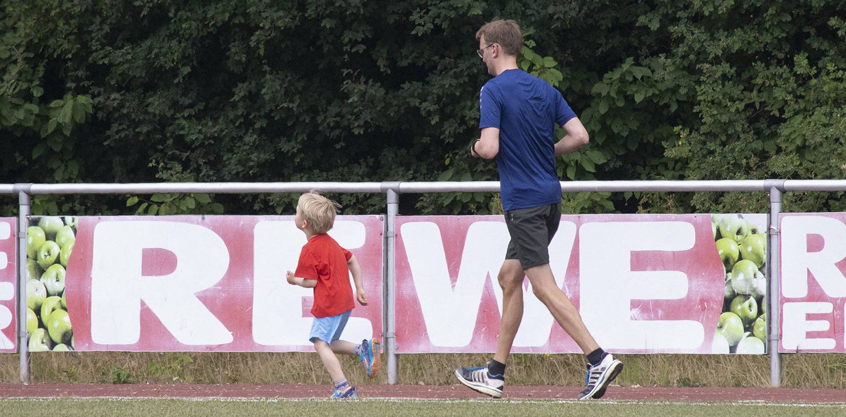 Hochmotivierte Sportler beim Sportabzeichentag